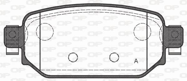 Jeu de 4 plaquettes de frein OPEN PARTS BPA1731.02