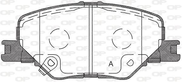 Jeu de 4 plaquettes de frein OPEN PARTS BPA1795.02