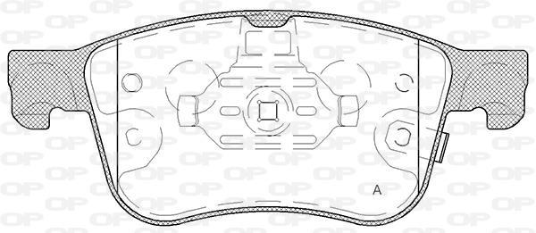 Jeu de 4 plaquettes de frein OPEN PARTS BPA1808.12