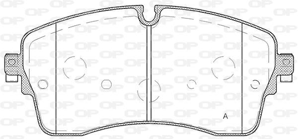 Jeu de 4 plaquettes de frein OPEN PARTS BPA1815.00