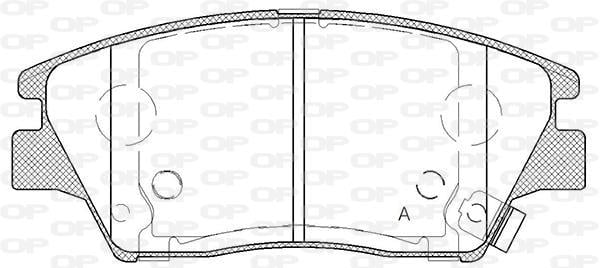 Jeu de 4 plaquettes de frein OPEN PARTS ref. BPA1824.02