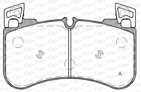 Jeu de 4 plaquettes de frein OPEN PARTS BPA1831.00