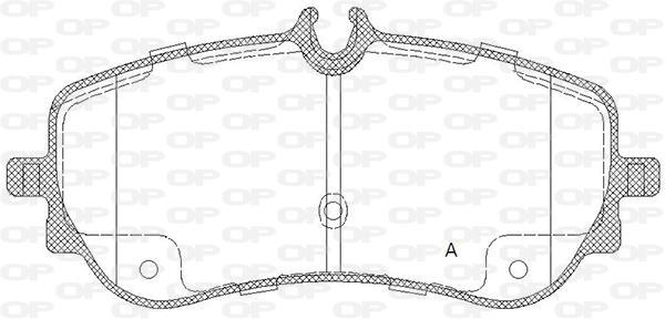 Jeu de 4 plaquettes de frein OPEN PARTS ref. BPA1848.00