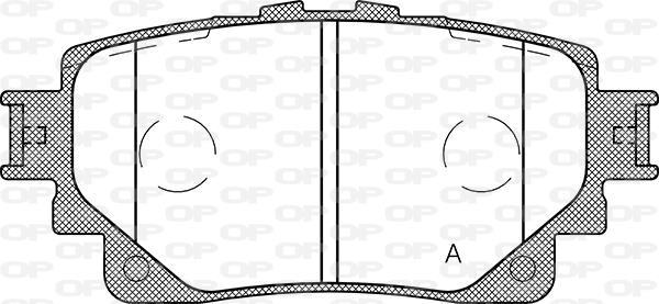 Jeu de 4 plaquettes de frein OPEN PARTS BPA1872.00