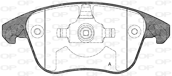 Jogo de 4 pastilhas de travão OPEN PARTS BPE1249.00