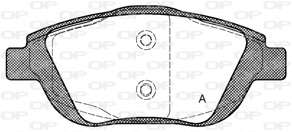 Jeu de 4 plaquettes de frein OPEN PARTS BPE1392.00
