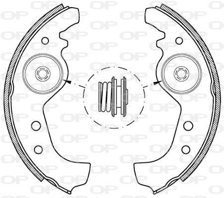 Maxila de travão para tambor OPEN PARTS ref. BSA2001.00