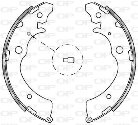 Maxila de travão para tambor OPEN PARTS ref. BSA2143.00