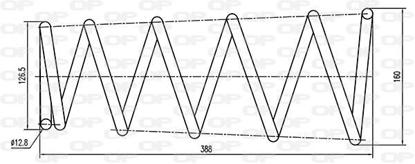 Mola de suspensão OPEN PARTS ref. CSR9004.00