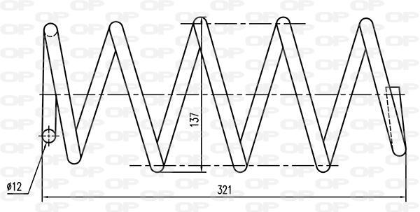 Mola de suspensão OPEN PARTS ref. CSR9010.00