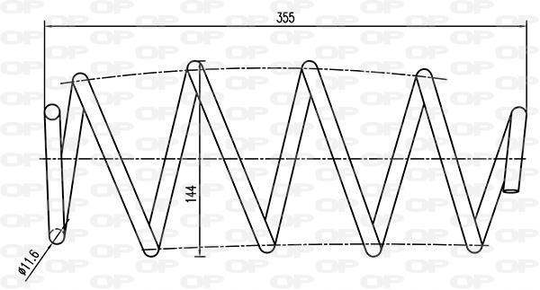 Ressort de suspension (Ressort hélicoïdal) OPEN PARTS CSR9011.00