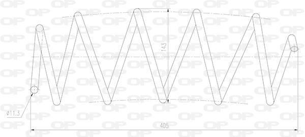 Mola de suspensão OPEN PARTS ref. CSR9013.00