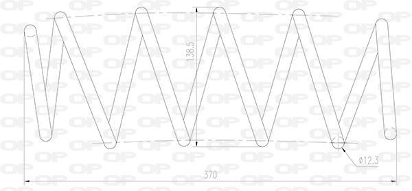Mola de suspensão OPEN PARTS ref. CSR9014.00
