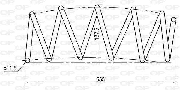 Ressort de suspension (Ressort hélicoïdal) OPEN PARTS ref. CSR9032.00