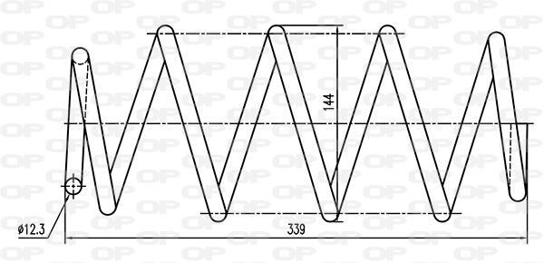 Mola de suspensão OPEN PARTS ref. CSR9040.00