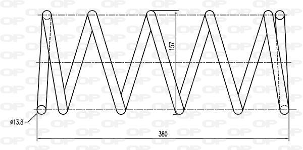 Mola de suspensão OPEN PARTS ref. CSR9059.00