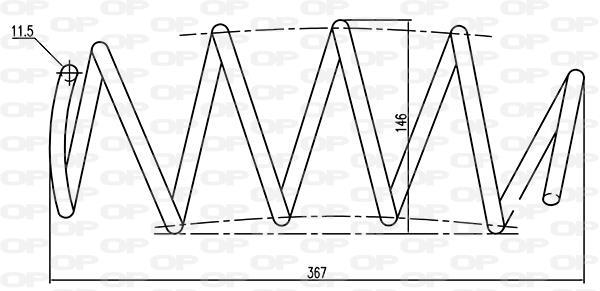 Ressort de suspension (Ressort hélicoïdal) OPEN PARTS ref. CSR9061.00