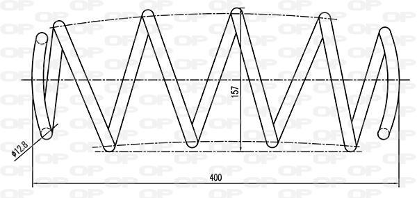 Ressort de suspension (Ressort hélicoïdal) OPEN PARTS CSR9077.00