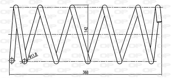 Mola de suspensão OPEN PARTS ref. CSR9129.00