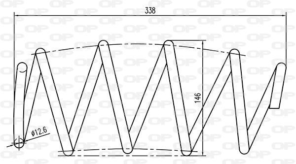 Ressort de suspension (Ressort hélicoïdal) OPEN PARTS ref. CSR9146.00