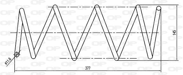 Mola de suspensão OPEN PARTS ref. CSR9154.00
