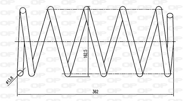 Mola de suspensão OPEN PARTS ref. CSR9192.00