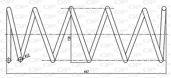 Mola de suspensão OPEN PARTS ref. CSR9195.00