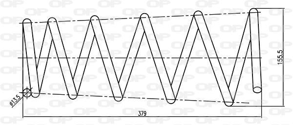 Mola de suspensão OPEN PARTS ref. CSR9204.00
