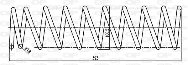 Ressort de suspension (Ressort hélicoïdal) OPEN PARTS CSR9211.00