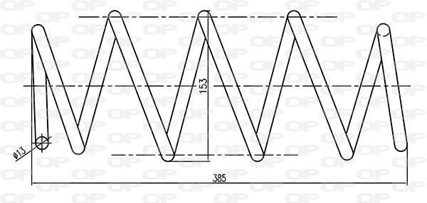 Mola de suspensão OPEN PARTS ref. CSR9281.00
