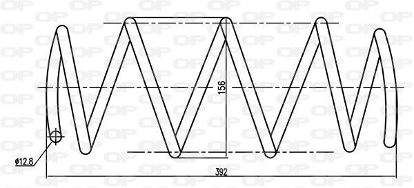 Mola de suspensão OPEN PARTS ref. CSR9282.00