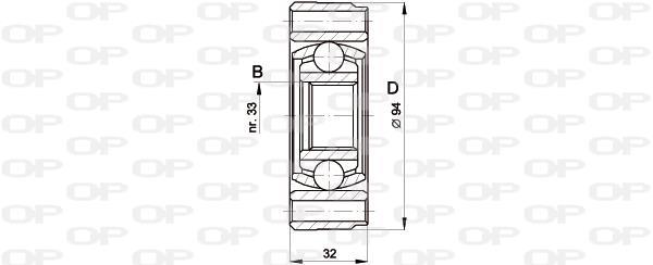 Junta homocinética OPEN PARTS ref. CVJ5402.20