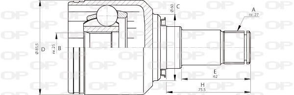 Junta homocinética OPEN PARTS ref. CVJ5702.20