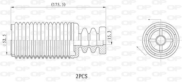 Fole do amortecedor de suspensão OPEN PARTS ref. DCK5103.02