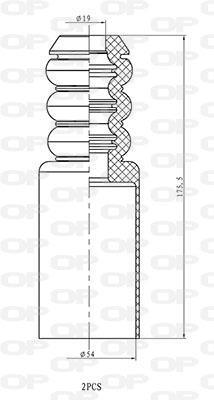Fole do amortecedor de suspensão OPEN PARTS ref. DCK5111.02