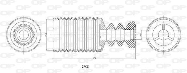 Fole do amortecedor de suspensão OPEN PARTS ref. DCK5112.02