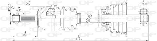Cardã OPEN PARTS ref. DRS6135.00