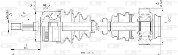 Cardã OPEN PARTS ref. DRS6157.00