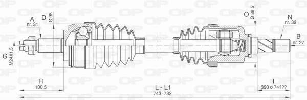 Cardã OPEN PARTS ref. DRS6429.00