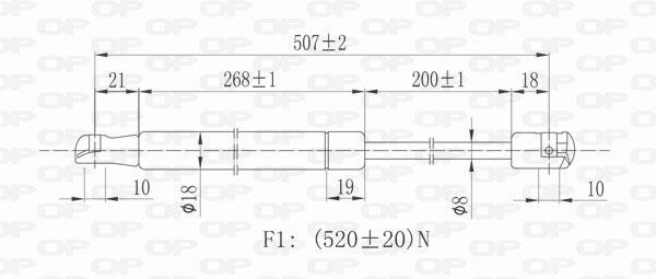 Cilindro OPEN PARTS GSR6004.00