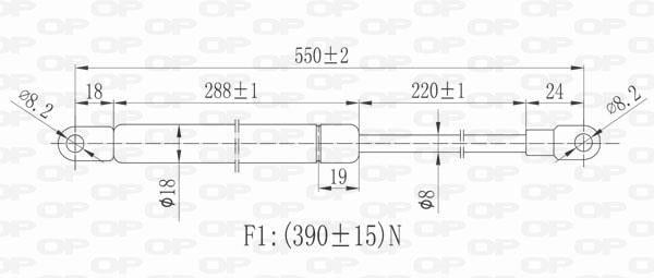 Cilindro OPEN PARTS GSR6012.00