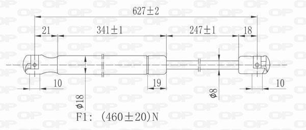Cilindro OPEN PARTS GSR6018.00