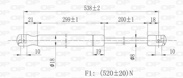 Cilindro OPEN PARTS GSR6027.00