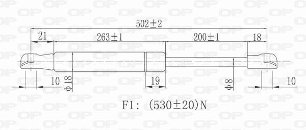 Cilindro OPEN PARTS GSR6033.00