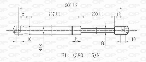 Cilindro OPEN PARTS GSR6036.00