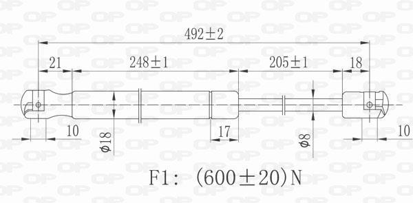 Cilindro OPEN PARTS GSR6053.00