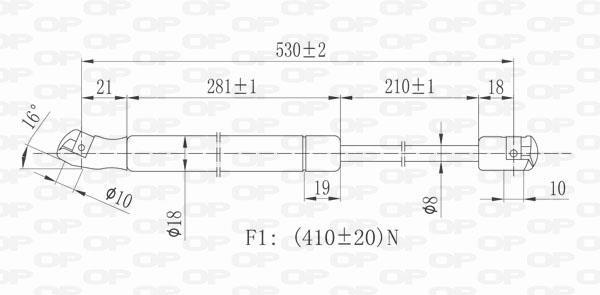 Cilindro OPEN PARTS ref. GSR6057.00