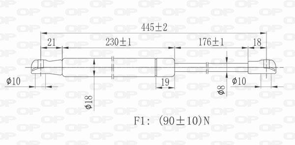 Cilindro OPEN PARTS GSR6058.00
