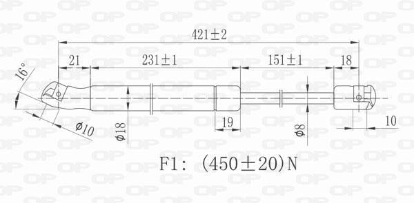 Cilindro OPEN PARTS GSR6065.00