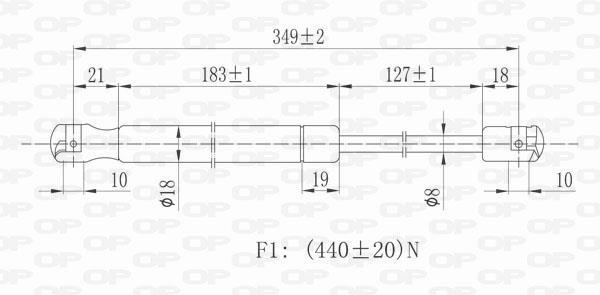 Cilindro OPEN PARTS GSR6070.00
